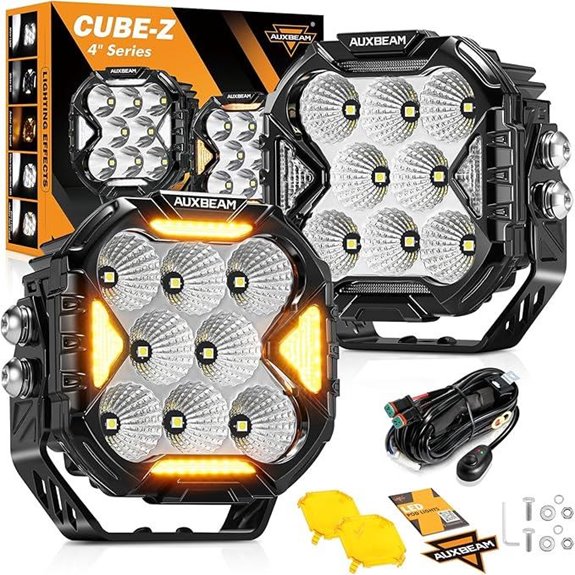 Auxbeam Cube-Z Series LED Offroad Pod Lights Pair