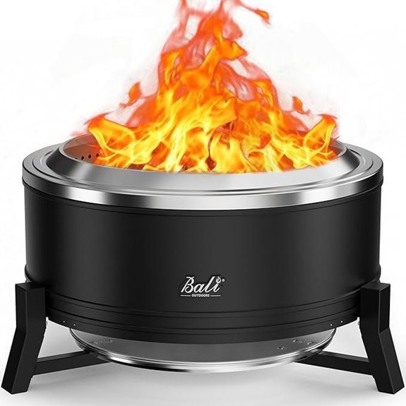 BALI OUTDOORS 27-inch Smokeless Outdoor Fire Pit