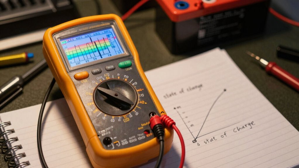battery current and charge
