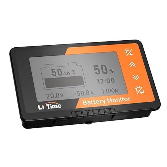 LiTime 500A Battery Monitor with LCD and Alarm