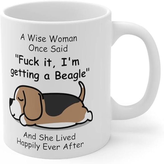 Funny Beagle Coffee Mug for Dog Mom Gift