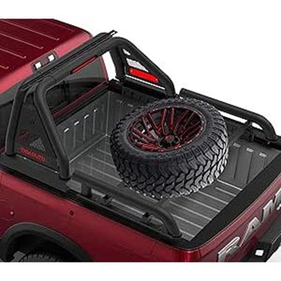SRB-R002 Black Spare Tire Carrier fit Full Size and Mid Size Trucks