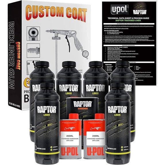 U-Pol Raptor Black Urethane Truck Bed Liner Kit