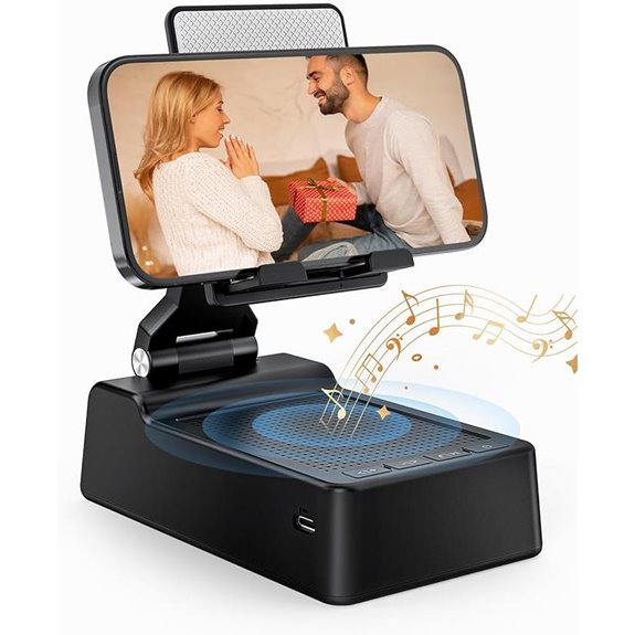 Bluetooth Phone Stand with Speaker - Gift for Men Women