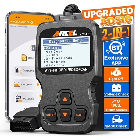 ANCEL AD310BT Bluetooth OBD2 Scanner for Vehicles