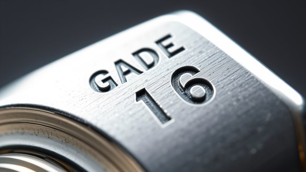 bolt markings indicate strength