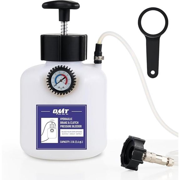 Orion Brake Bleeder Kit with Vacuum Gauge and Adapters