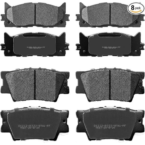 SIPAUTEC Brake Pads for Toyota Camry Avalon Lexus ES