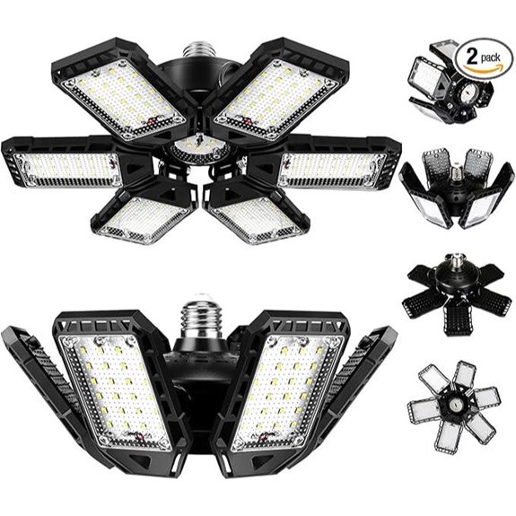 LED Garage Lights Bulb 2 Pack 180W 18000LM