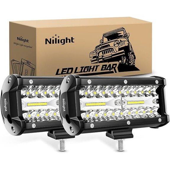 Nilight 6.5-Inch 120W LED Work Light Pair