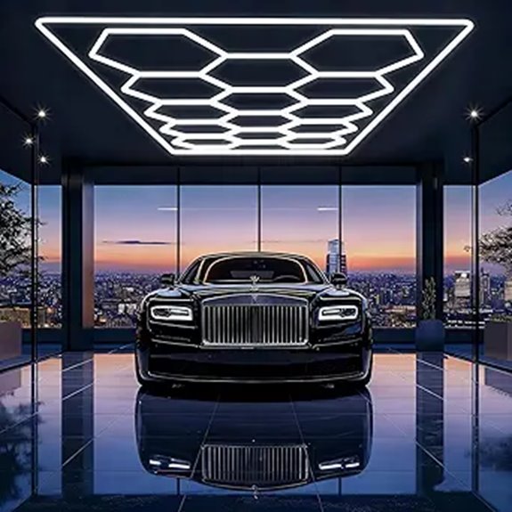 Hexagon Garage LED Shop Light (680W 81600LM 6500K)