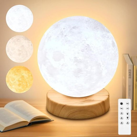 Light Therapy Lamp with 10,000 Lux and Remote