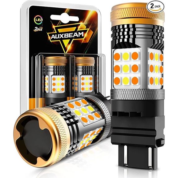 Auxbeam B21 Switchback LED Bulbs Error-Free Bright Turn Signal