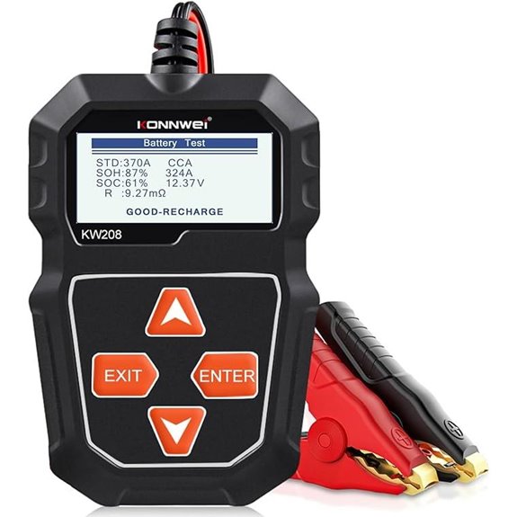 KONNWEI KW208 12V Car Battery & Alternator Tester