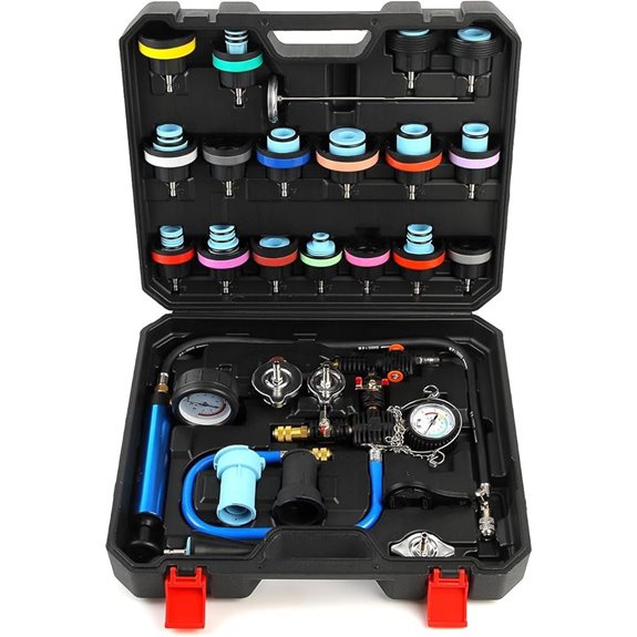 28PCS Radiator Pressure Tester Kit for Automotive Cooling