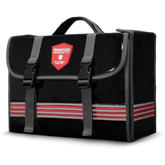 Car Emergency Kit with Jumper Cables and Tow Rope