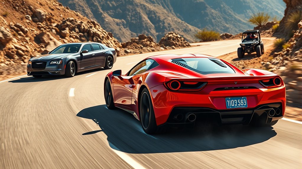 cars achieve speed through horsepower