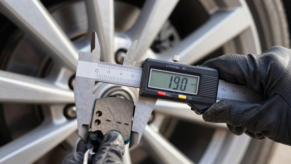 check brake pad without disassembly