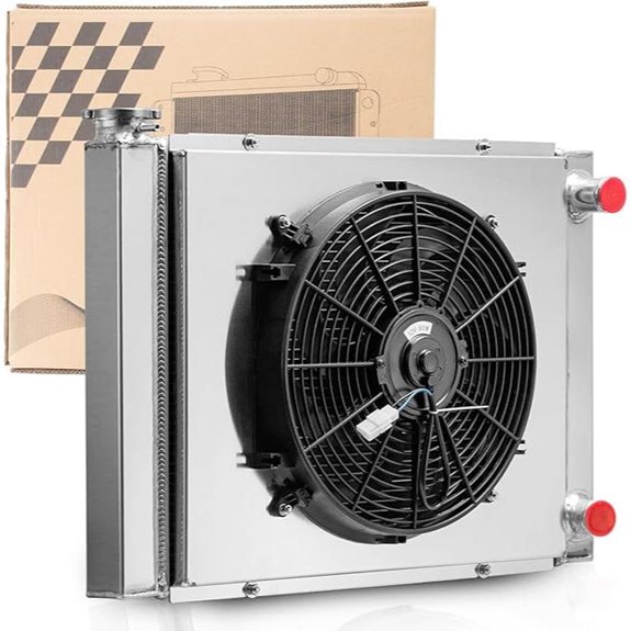 26-Inch Aluminum Radiator with Fan for Chevrolet SBC