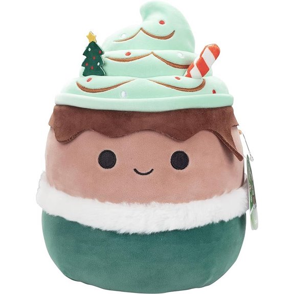 Squishmallows Ernesto 10-Inch Christmas Peppermint Elf