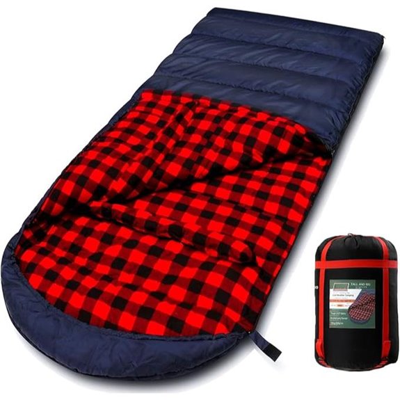 Zero Degree Cotton Flannel Sleeping Bag for Adults