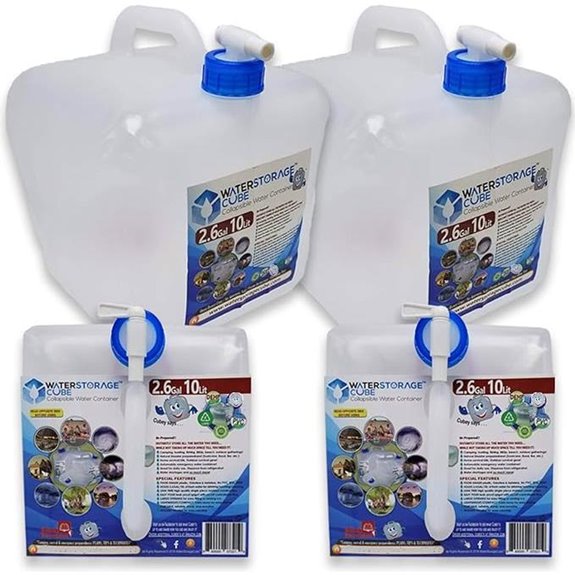 collapsible water container with spigot