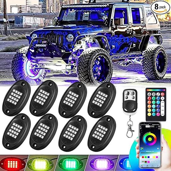 colorful offroad vehicle lighting