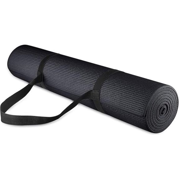 Fitvids Multi-Color 1/4-Inch Yoga Mat with Strap