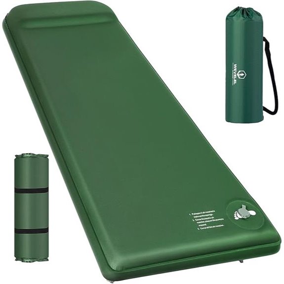 Memory Sleeping Pad with Pillow for Camping