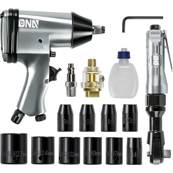 DNA MOTORING 17-Piece Pneumatic Air Tool Kit