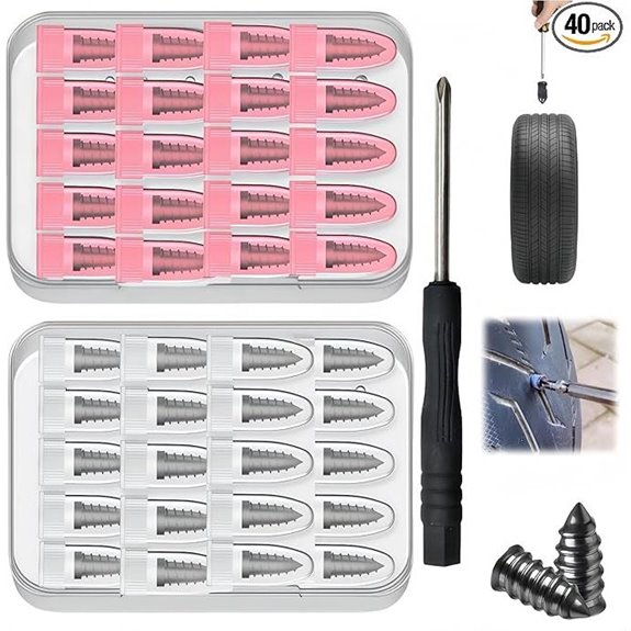Tire Repair Kit for Car SUV & Truck (40pcs)