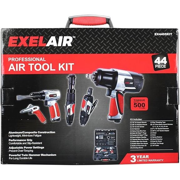 EXELAIR™ 44-Piece Professional Air Tool Accessory Kit
