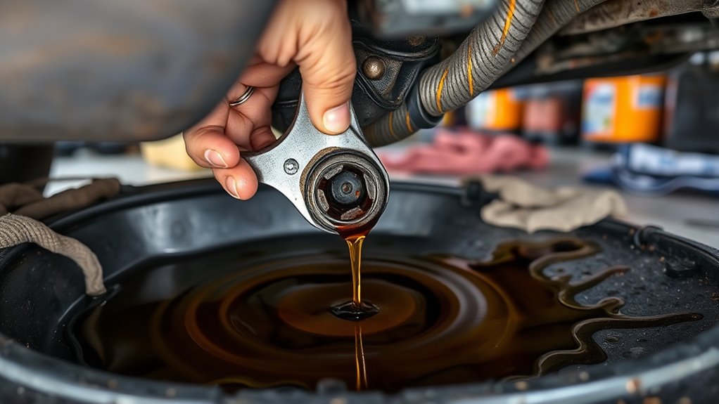 complete proper oil drainage