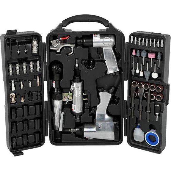 71-Piece Air Tool Kit with Impact Wrench and Accessories