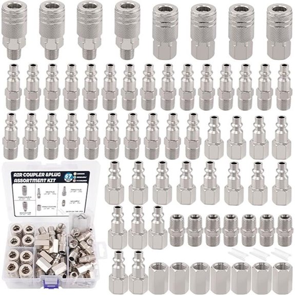 67-Piece Air Coupler and Plug Fittings Set