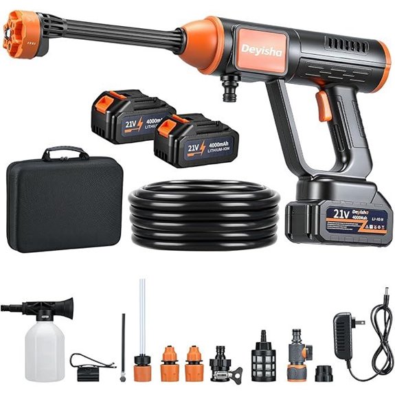 1750 PSI Cordless High Pressure Washer with Battery