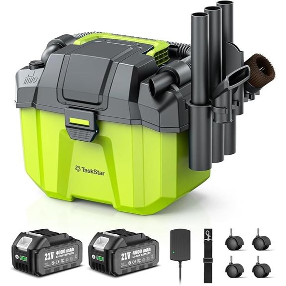 Cordless Shop Vac 2.6 Gal 3-in-1 Wet/Dry