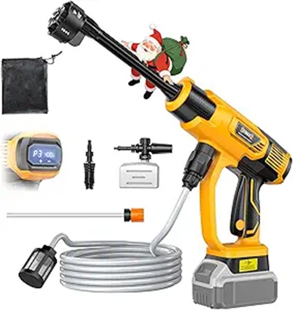 Cordless Pressure Washer with DeWalt 20V Battery