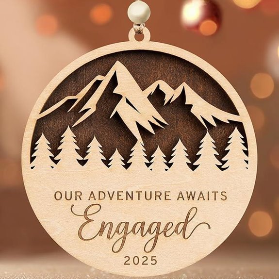 Engagement Ornament 2025 for Couples and Bridal Shower