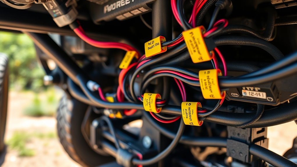 cross wires neatly labeled