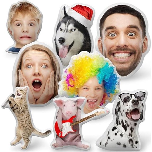 Personalized Pet Face Pillow with Elephant Design