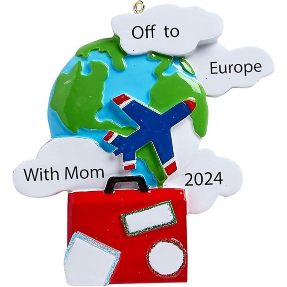 World Traveler Christmas Ornament - Custom Travel Gift