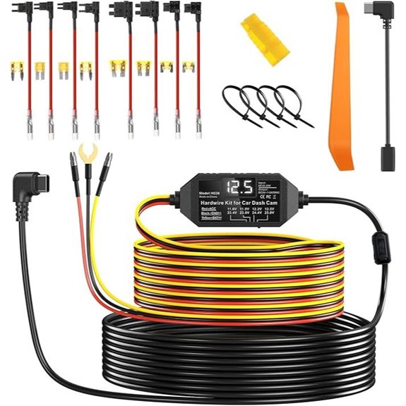 Milerong Dash Cam Hardwire Kit with Low Voltage Protection