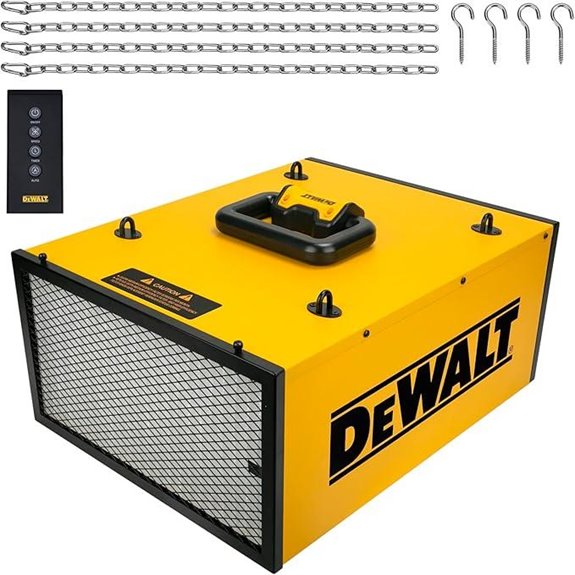 DeWALT 3-Speed Ceiling Dust Collector with Remote