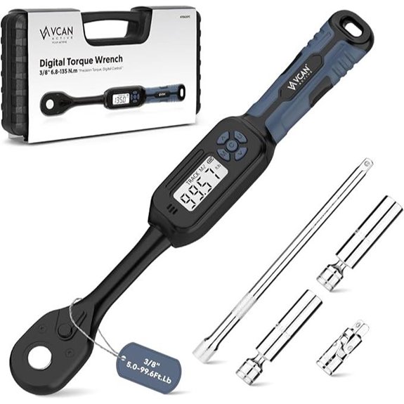 Digital Torque Wrench 3/8 Drive with Buzzer & LED