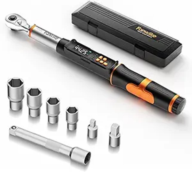 Digital Torque Wrench Set with LCD and Buzzer