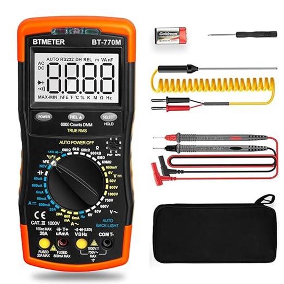 BTMETER BT-770M Digital Multimeter with Auto/Manual Ranging