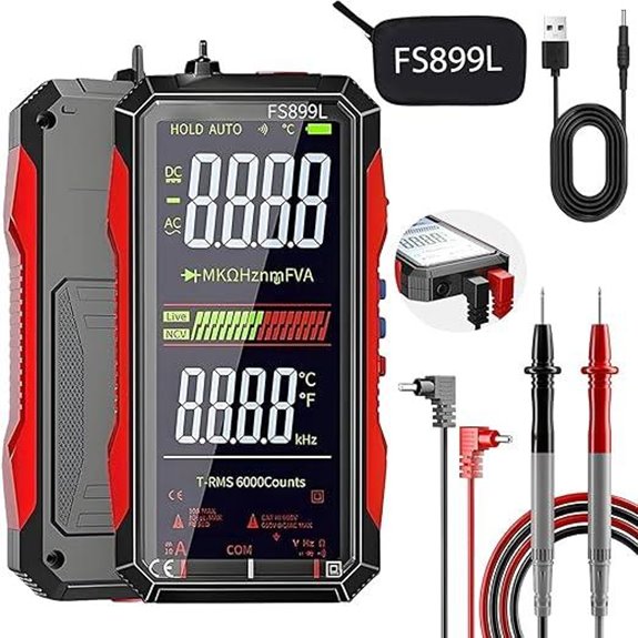 FS899L Digital Multimeter with True RMS and USB-C