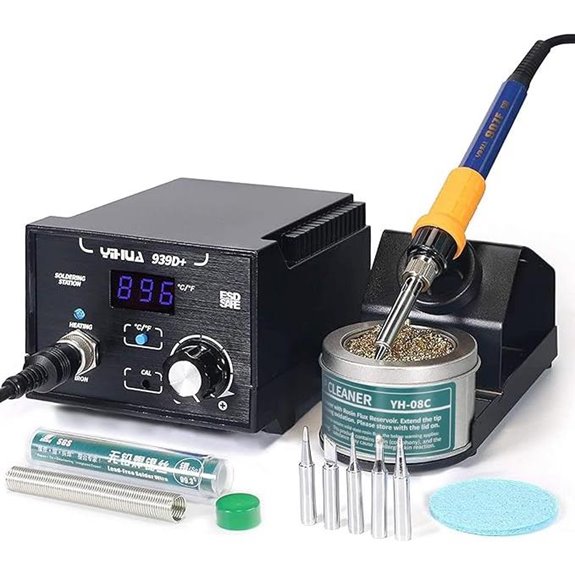 YIHUA 939D+ Digital Soldering Station with Tips