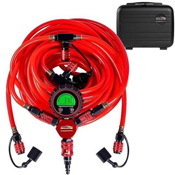 4-Tire Inflation Deflation System with Digital Gauge